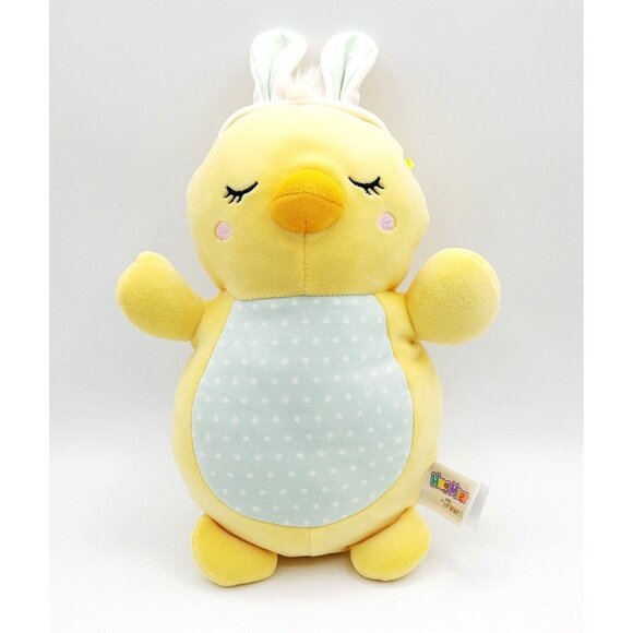 Squishmallow Hug Mees Aimee Plush Chick w/Bunny Ears Easter 12" - Picture 1 of 4